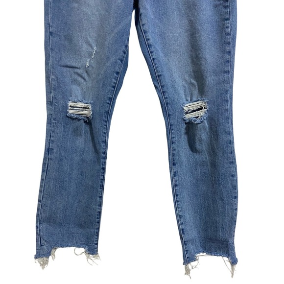 Dear‎ John Jeans Women's Mid Rise Distressed Light Wash Denim Frayed Hem Size 29 - Picture 7 of 9